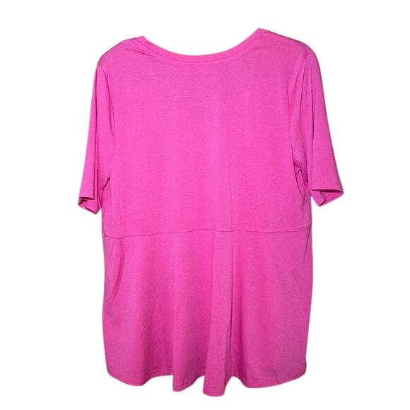 West Loop - Bright Pink Loose Fit Tee - Women's Size L - Picture 2 of 13